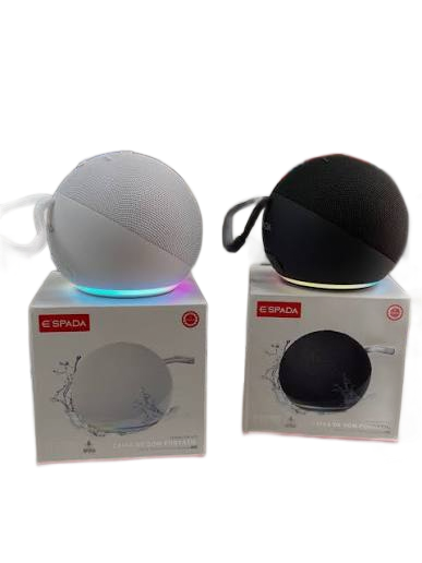 Caixa de som Bluetooth Alexa RGB bateria 2 horas - garantia 30 dias