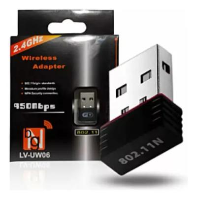 Adaptador Wireless para WIFI USB basico 2.4G